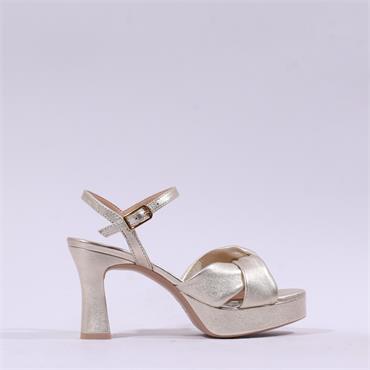 Unisa Onoa Platform High Heel Sandal - Gold Leather